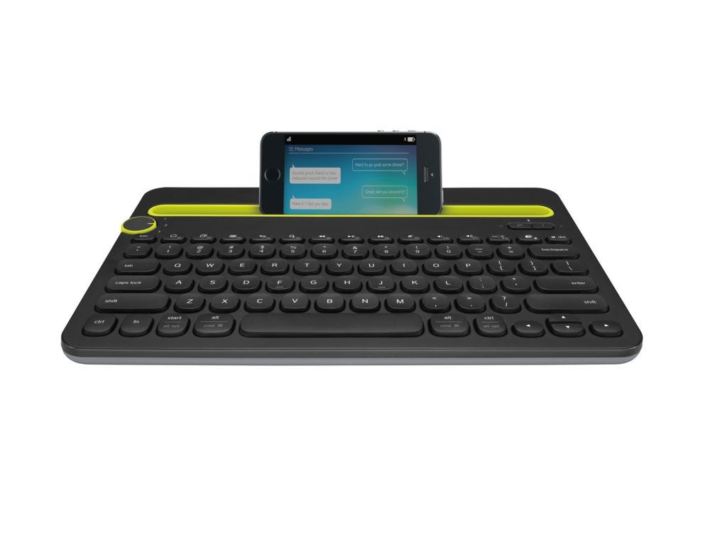 Teclado Logitech K480 Preto Bluetooth Padrão US 920-006348
