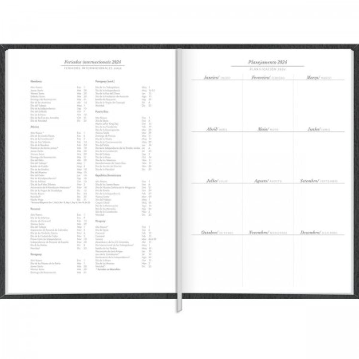 Agenda Executiva Costurada Diária 13,4 X 19,2 Cm Torino 2024