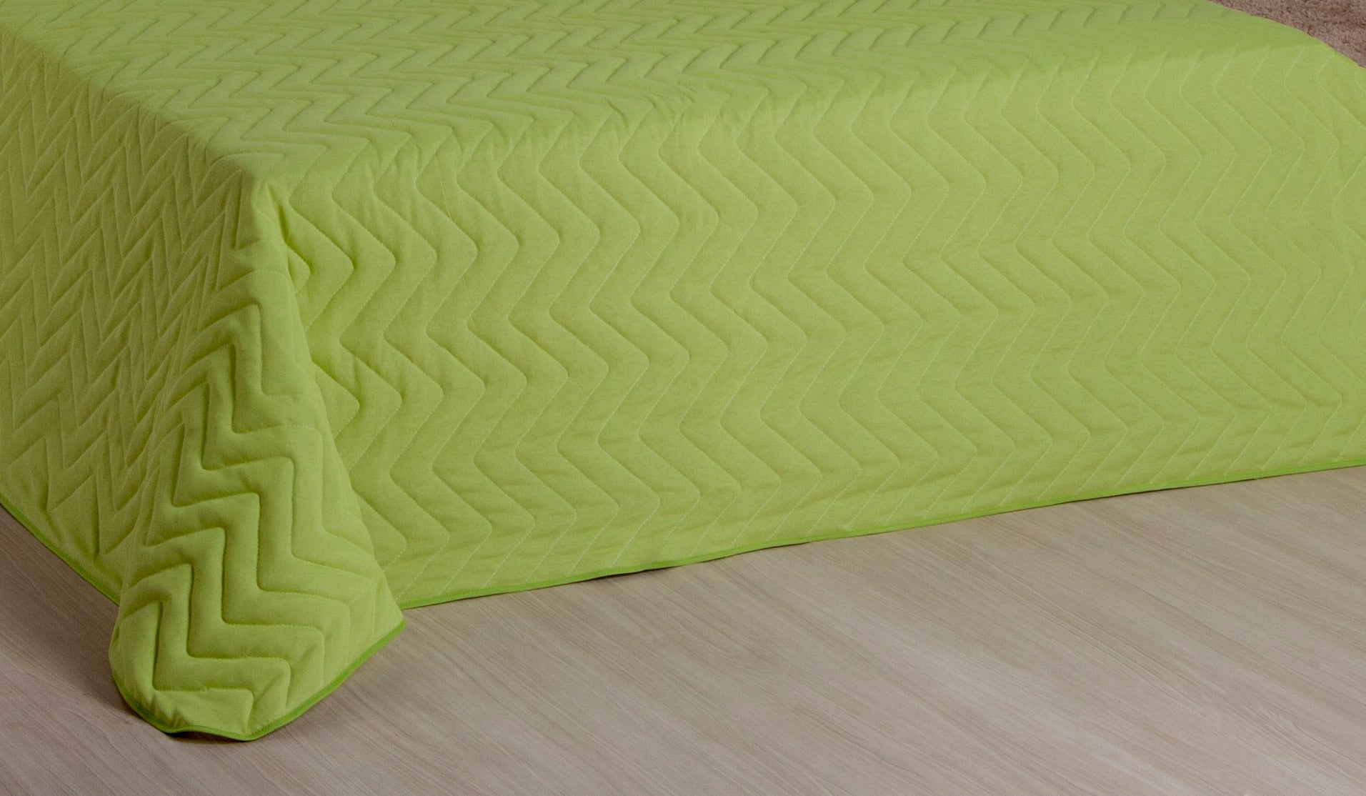 Cobre Leito Matelassado Classic Queen 03 Peças Verde