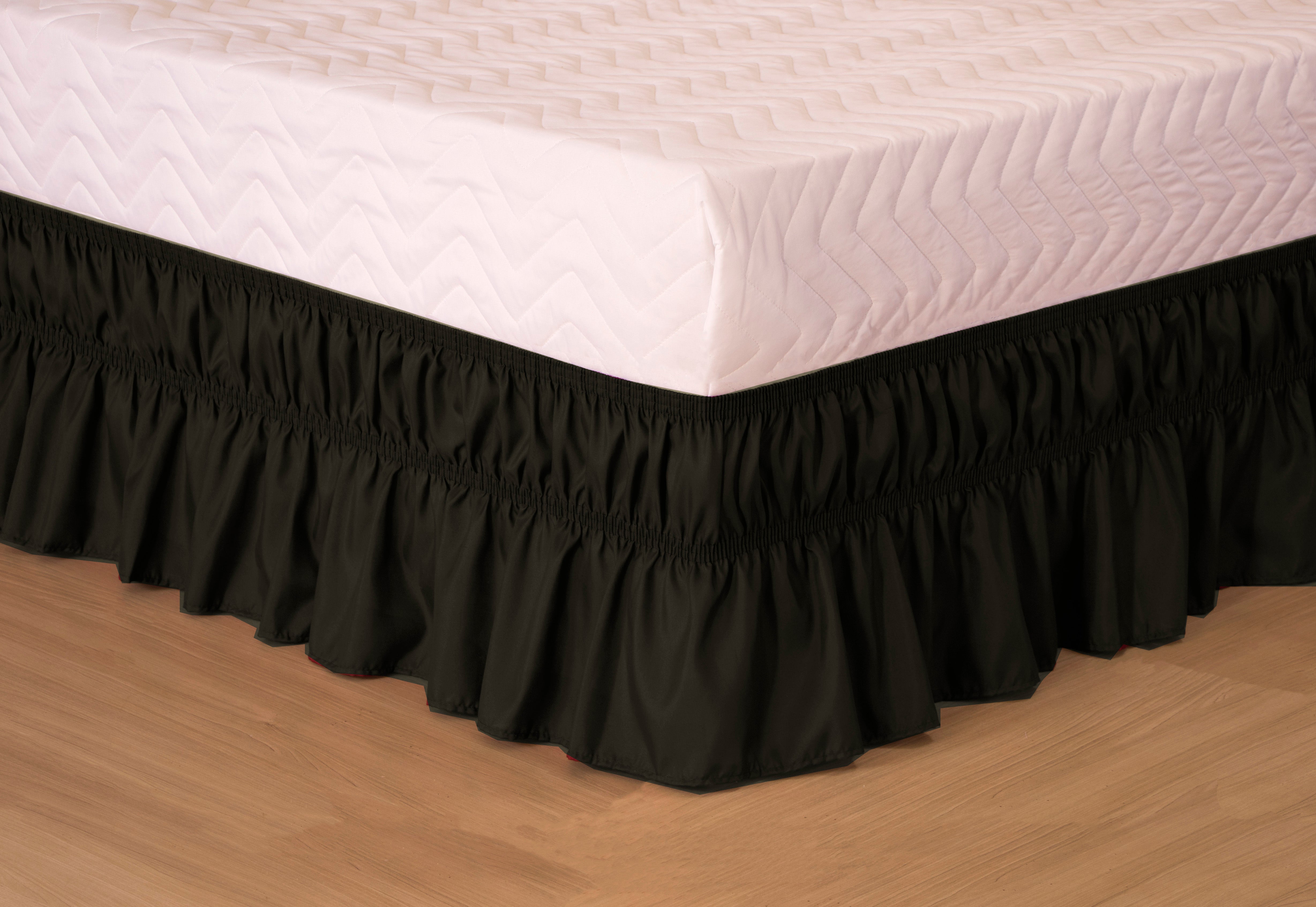 Saia Para Cama Box Colchobox Elasticada Solteiro Preta