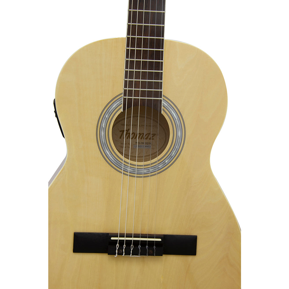 Violão Eletroacústico Kids De Nylon Tcg 360 Eq Natural Thomaz