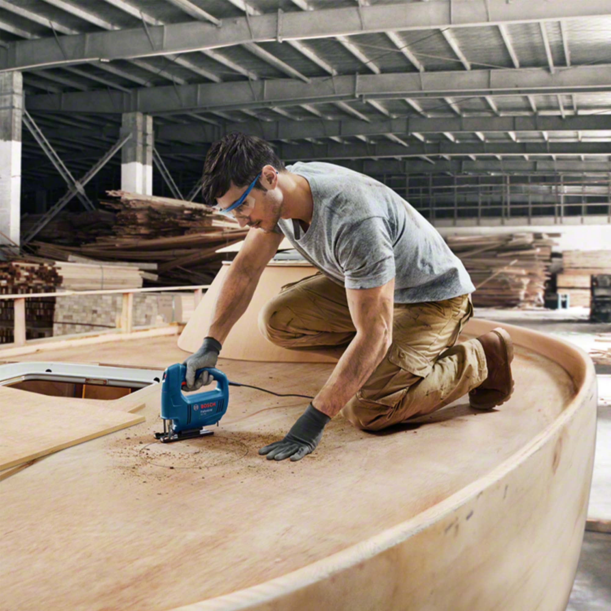 Serra Tico-tico 450w Com Lâmina Para Madeira - Bosch Gst650 220v