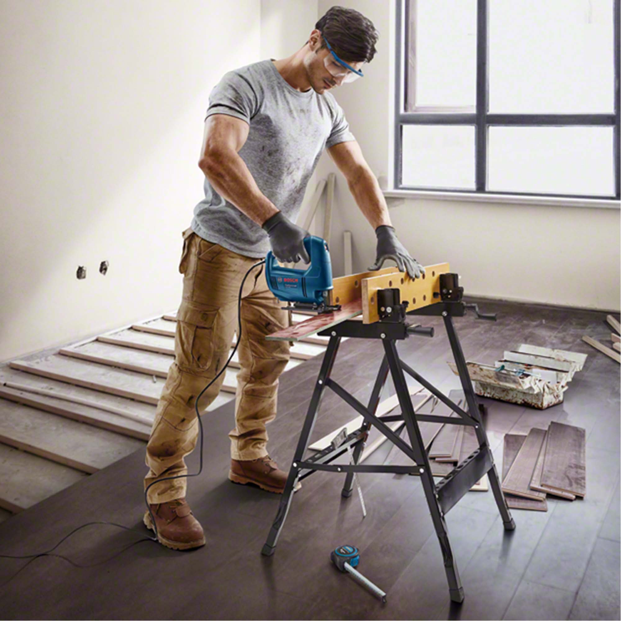 Serra Tico-tico 450w Com Lâmina Para Madeira - Bosch Gst650 220v