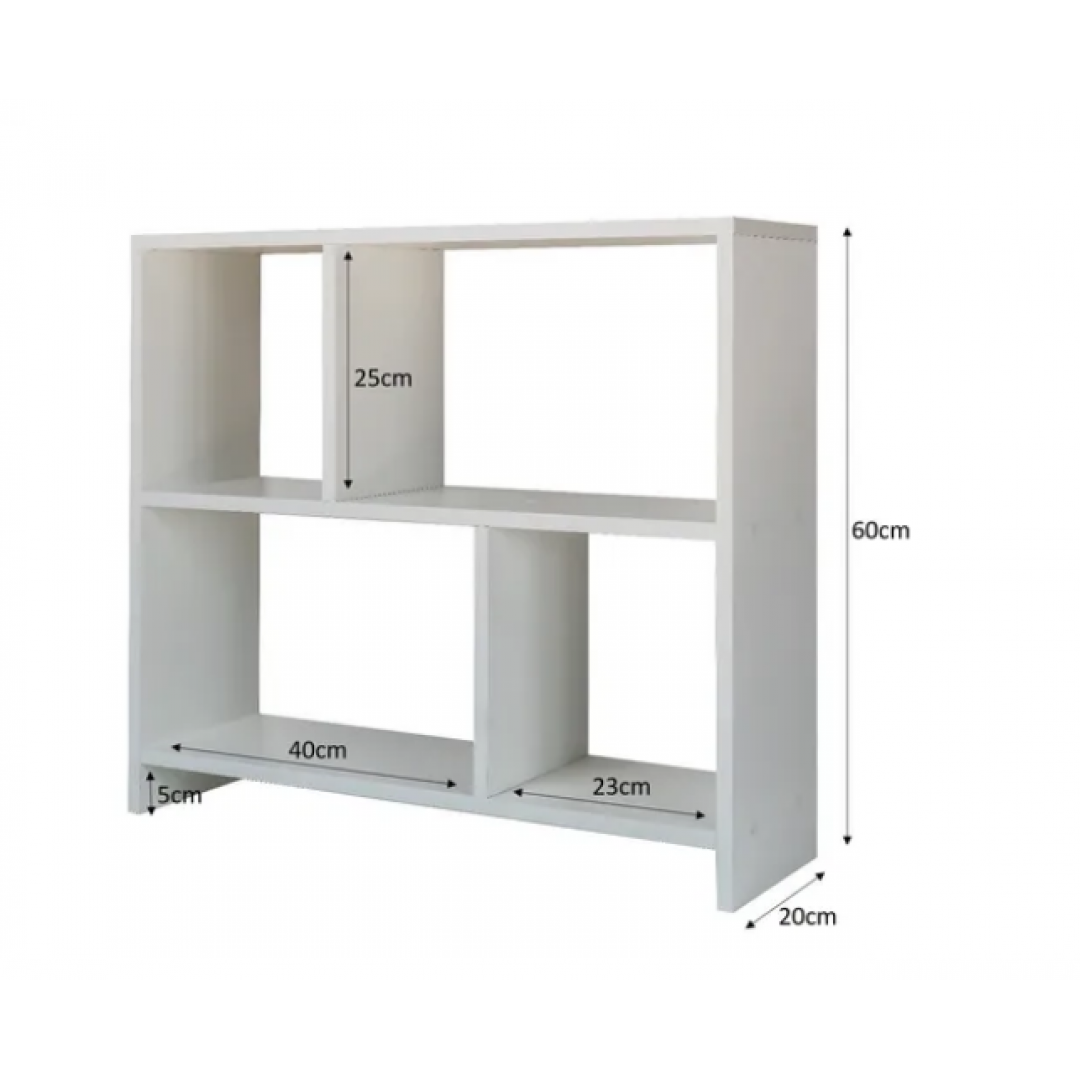 Rack Nicho Aparador Sala Quarto Escritório Mdf Branco