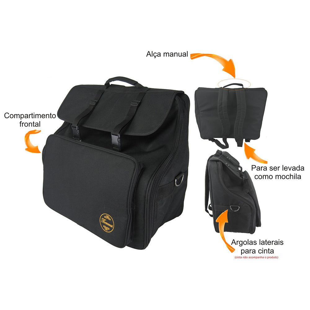 Bag Para Acordeon, Sanfona, Gaita 48 Baixos Thommasi