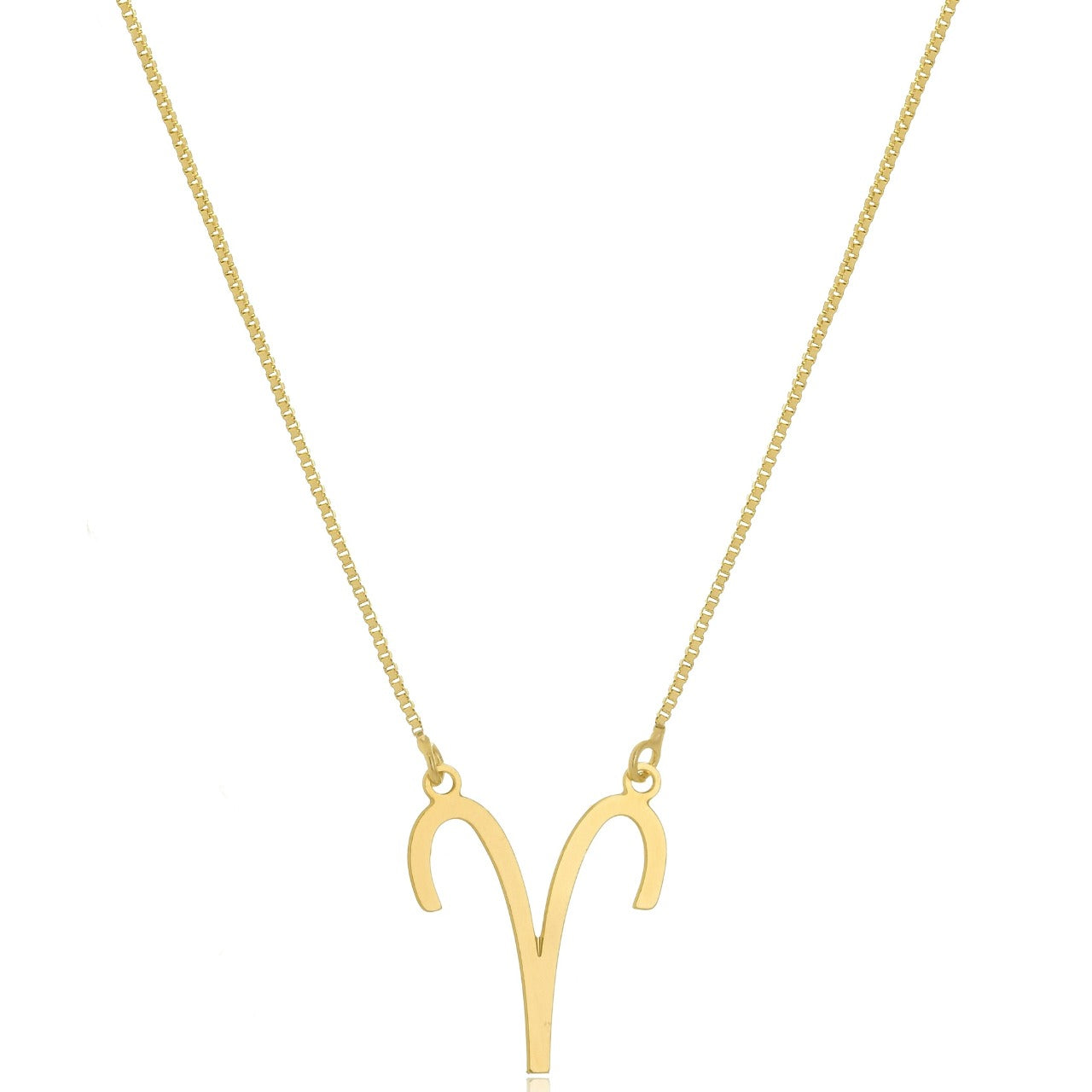 Colar Personalizado Signo De áries Folheado Em Ouro 18k