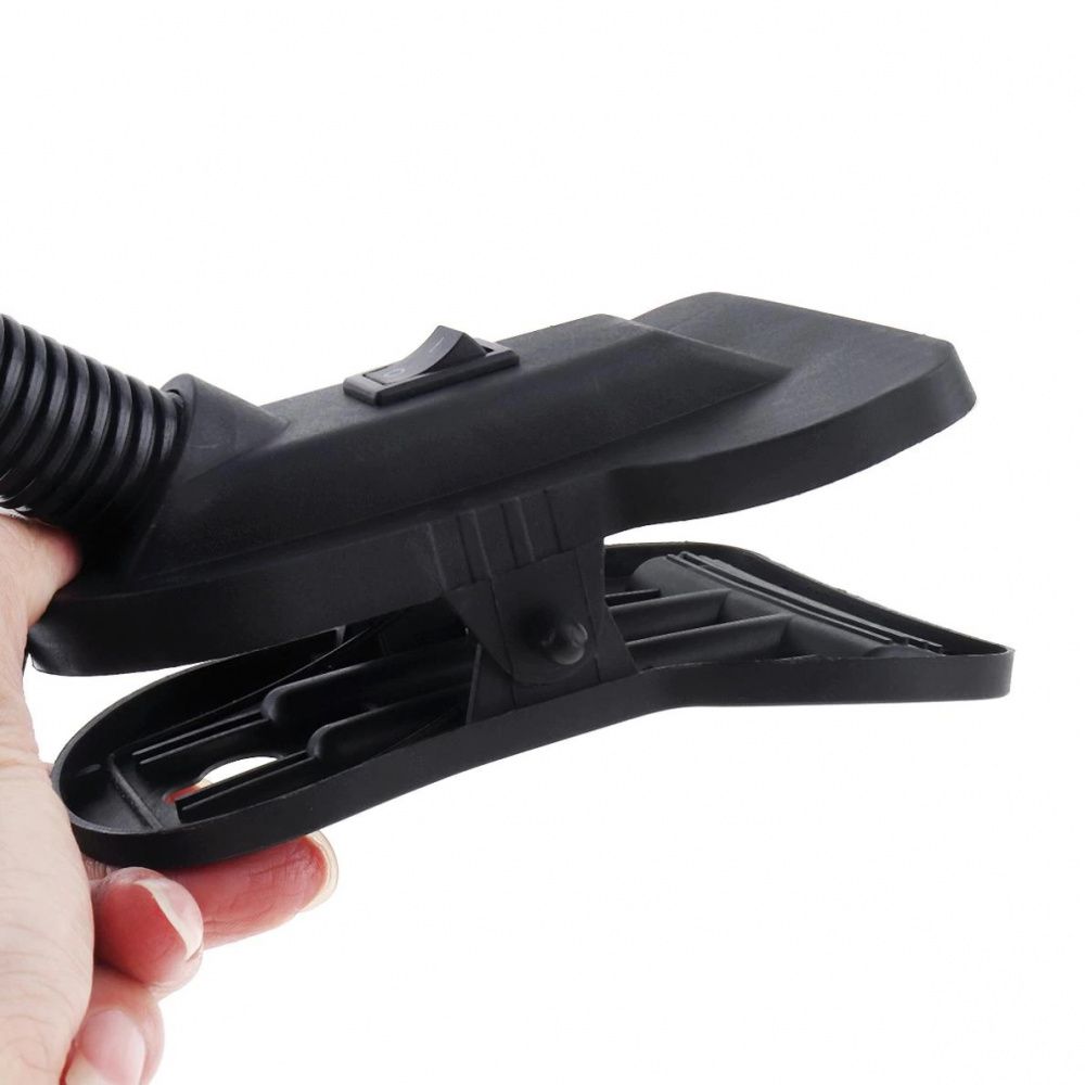 Luminária Abajur Flexível 37cm Led Preto Forte Escritório
