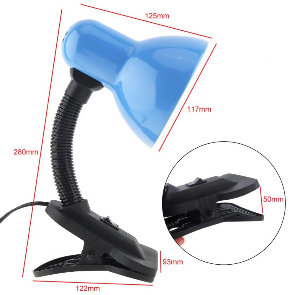 Luminária Abajur Flexível 37cm Led Preto Forte Escritório