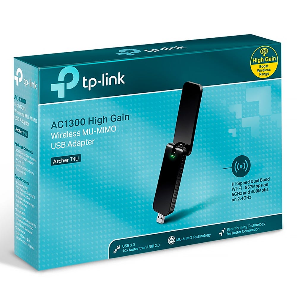 Adaptador USB TP-LINK Wireless AC1300 Archer T4U