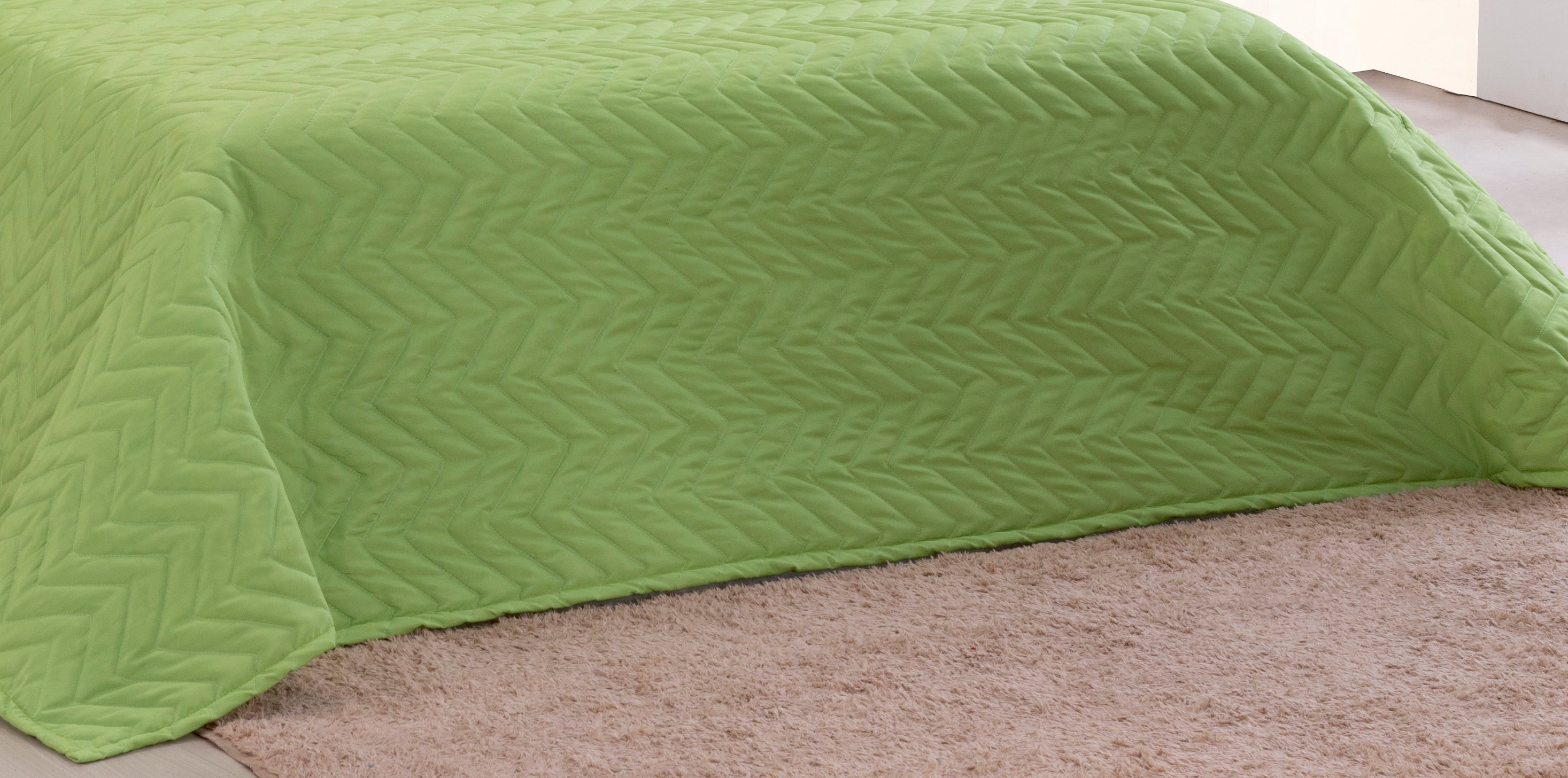 Cobre Leito Liberty 07 Pçs Queen Verde