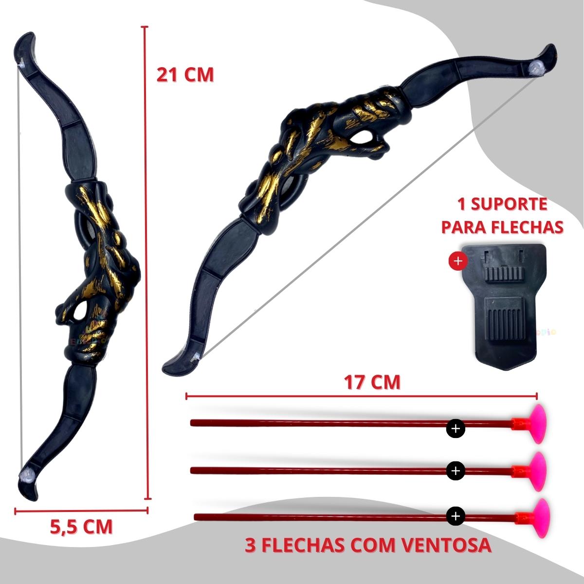 Arco E Flecha Infantil Com Dardos De Brinquedo Kit 2un.