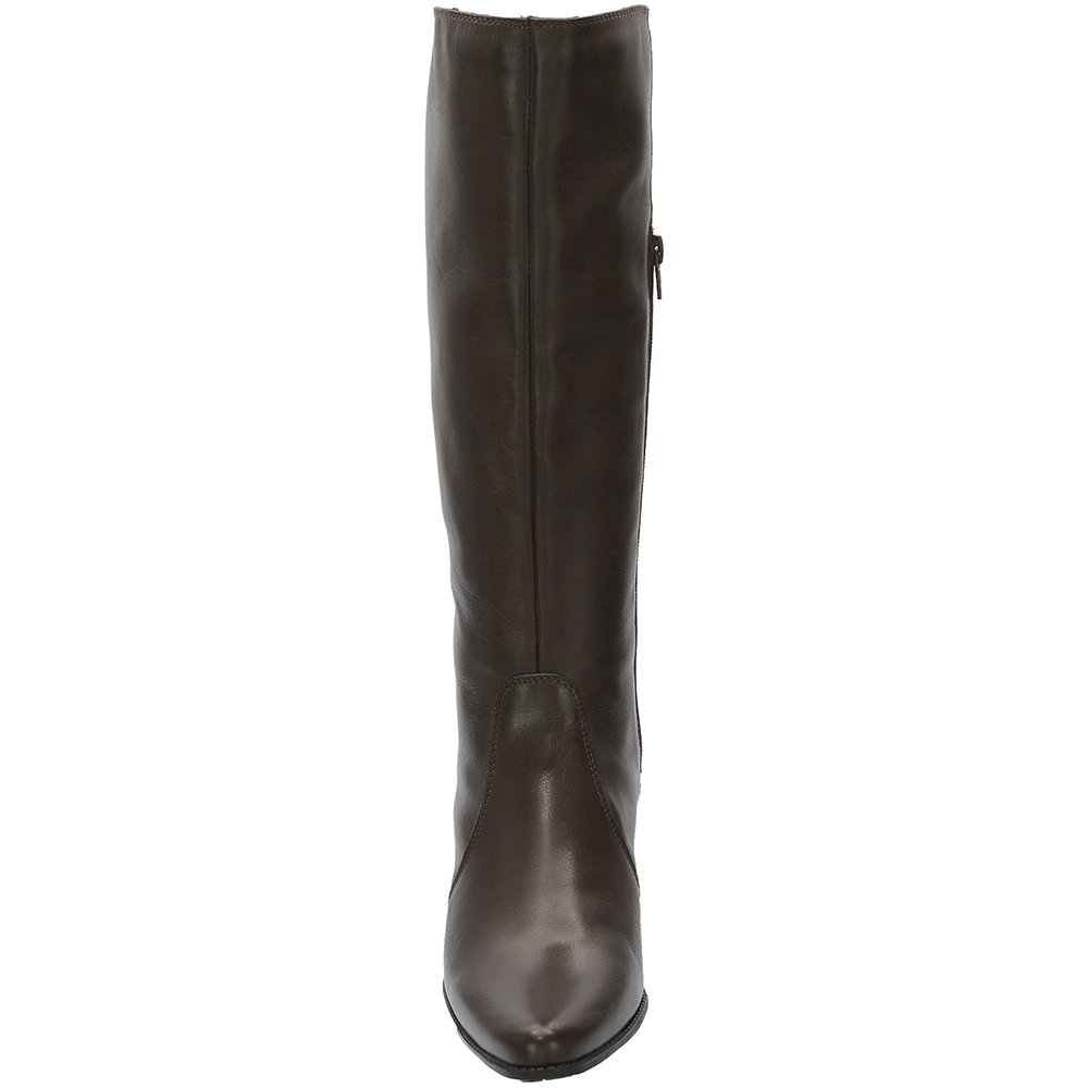 Bota Montaria Texana Feminina Cano Alto Couro Comfort Café 2722