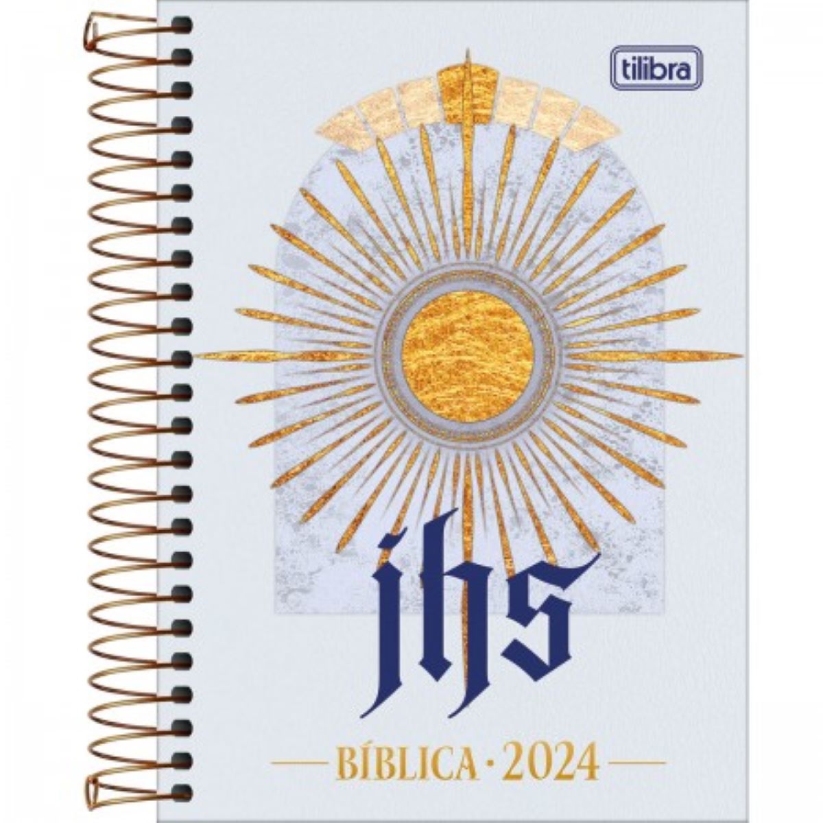 Agenda Espiral Diária 12,9 X 18,7 Cm Bíblica 2024