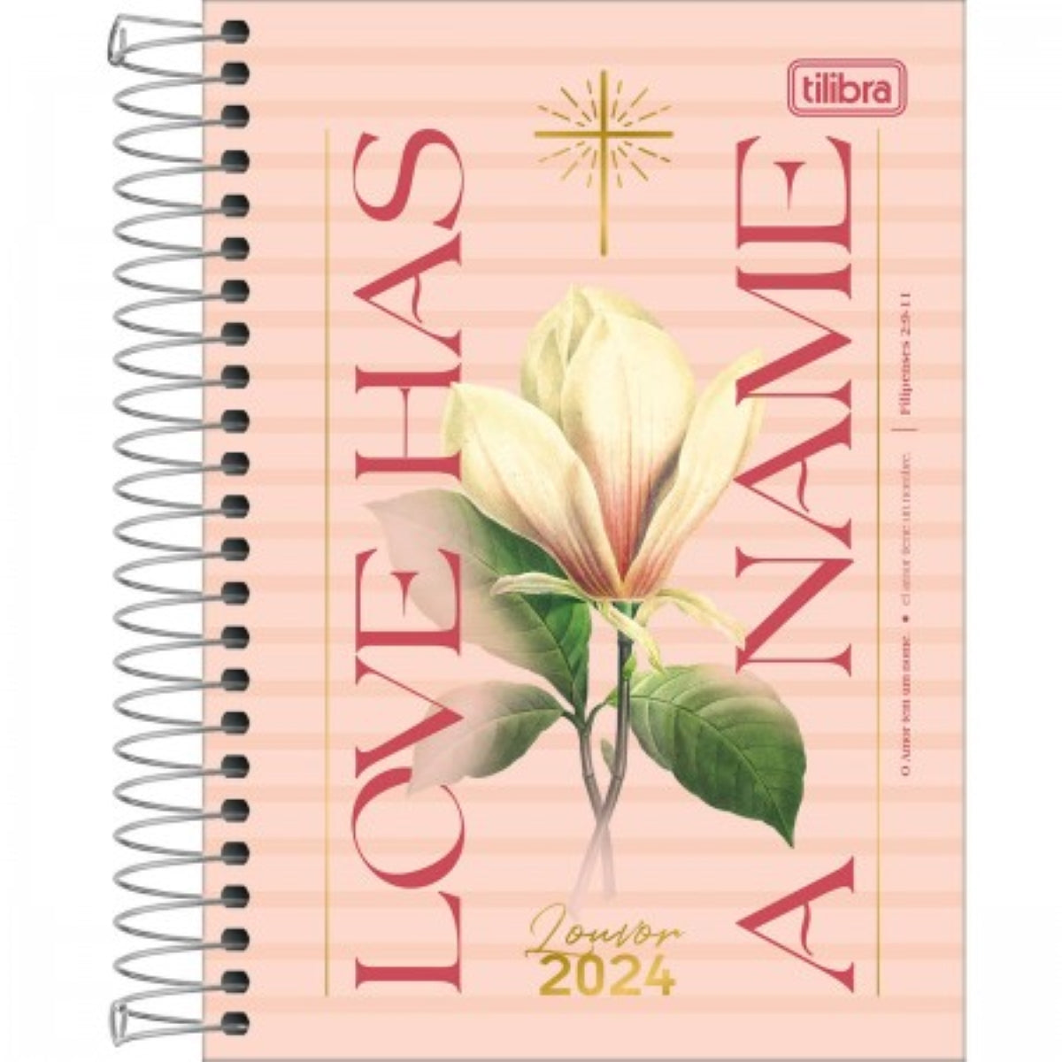 Agenda Espiral Diária 12,9 X 18,7 Cm Louvor 2024