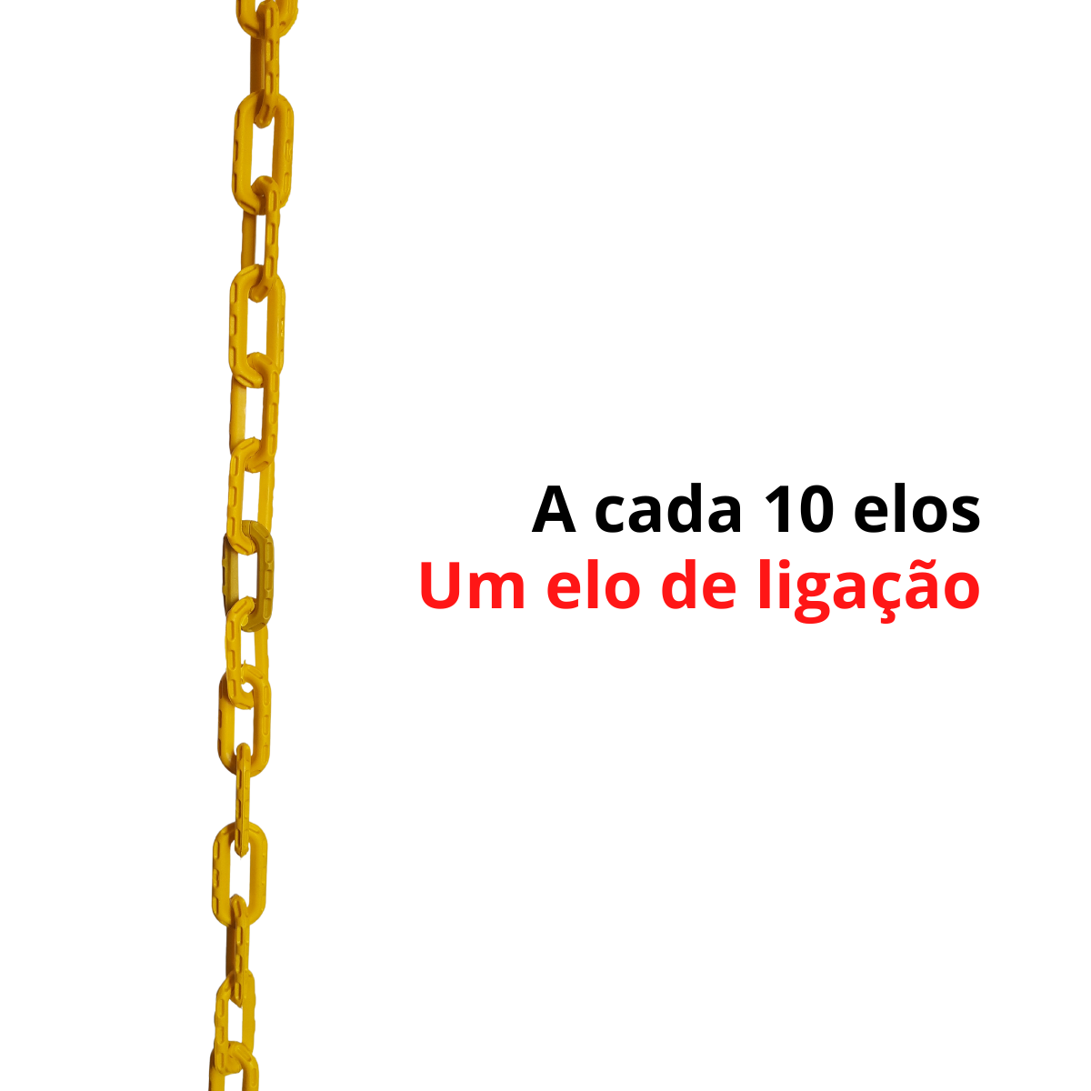 10 Mt Corrente Plástica Isola Calha Chuva Elo P Amarela