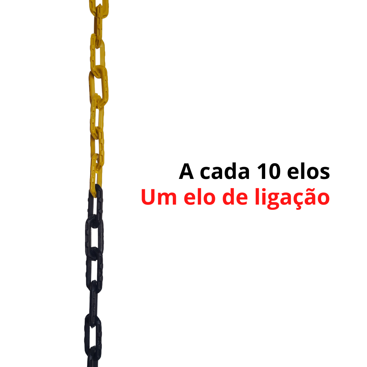 10 Mt Corrente Plástica Isola Calha Chuva Elo P Zebrada