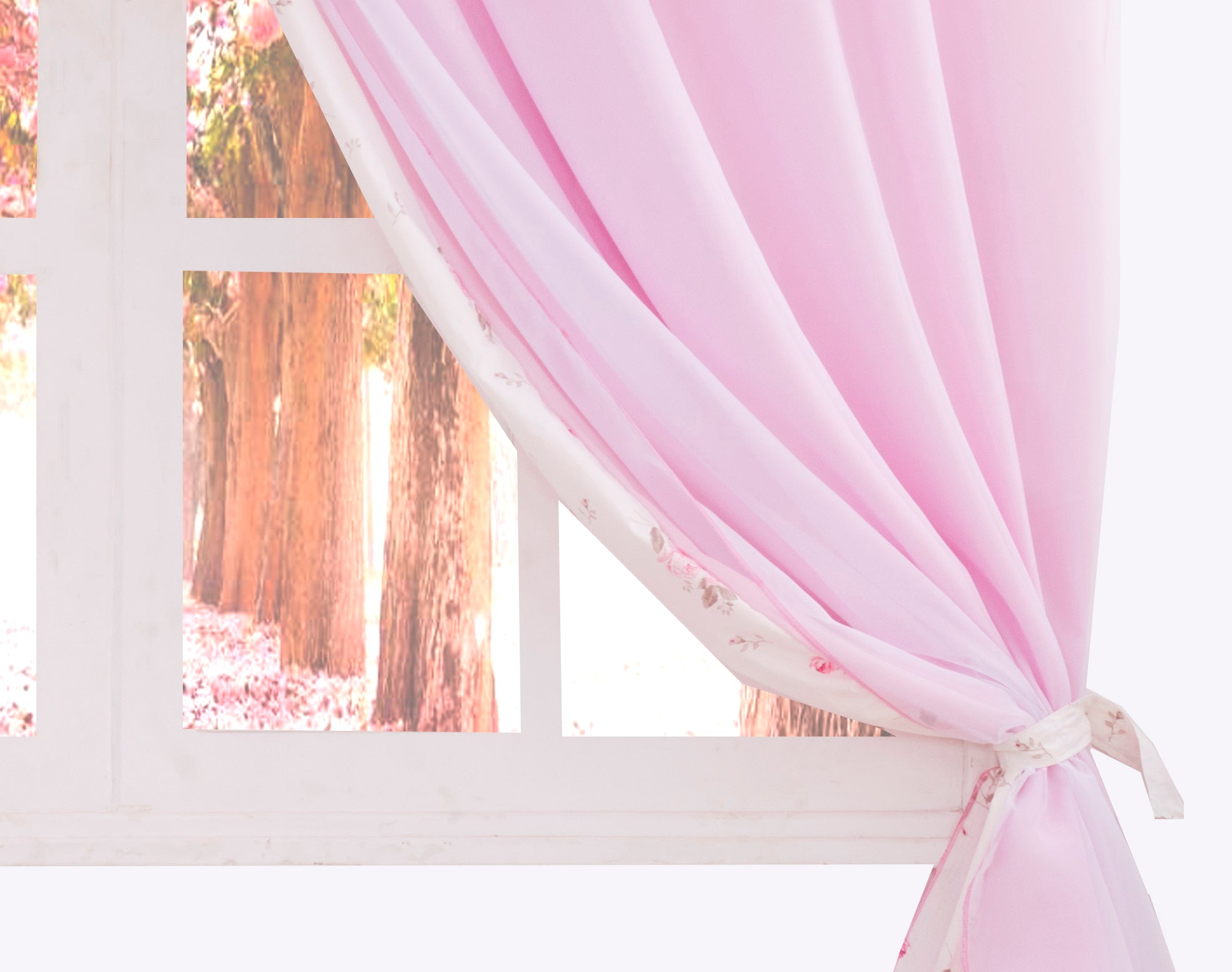 Cortina Para Quarto Lola Rosa 2 Metros