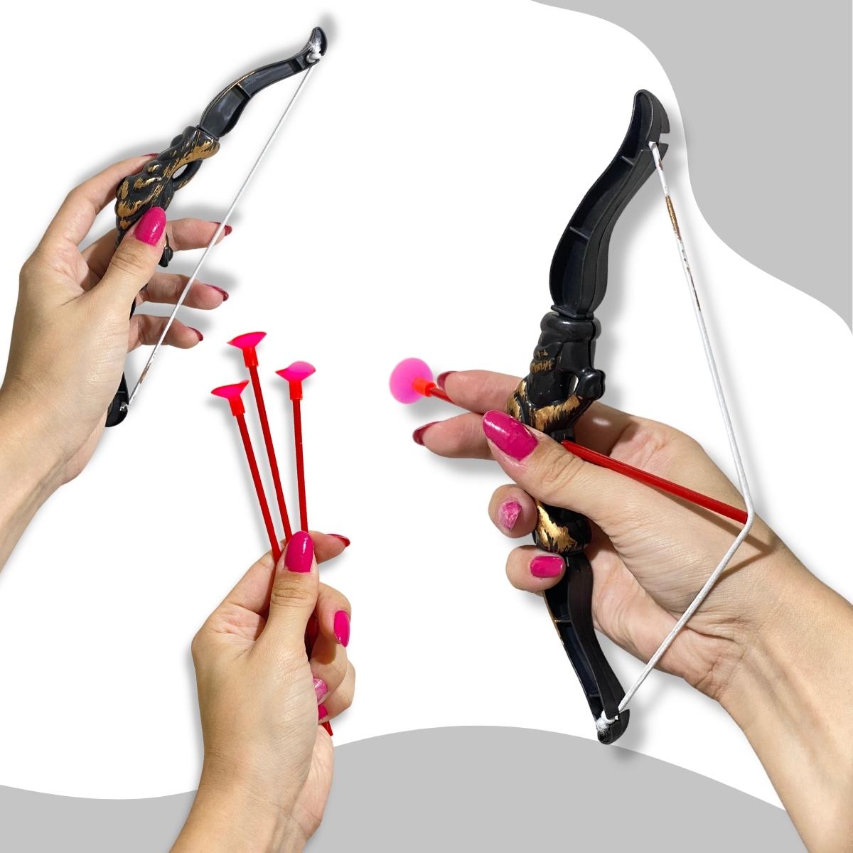 Arco E Flecha Infantil Com Dardos De Brinquedo Kit 2un.