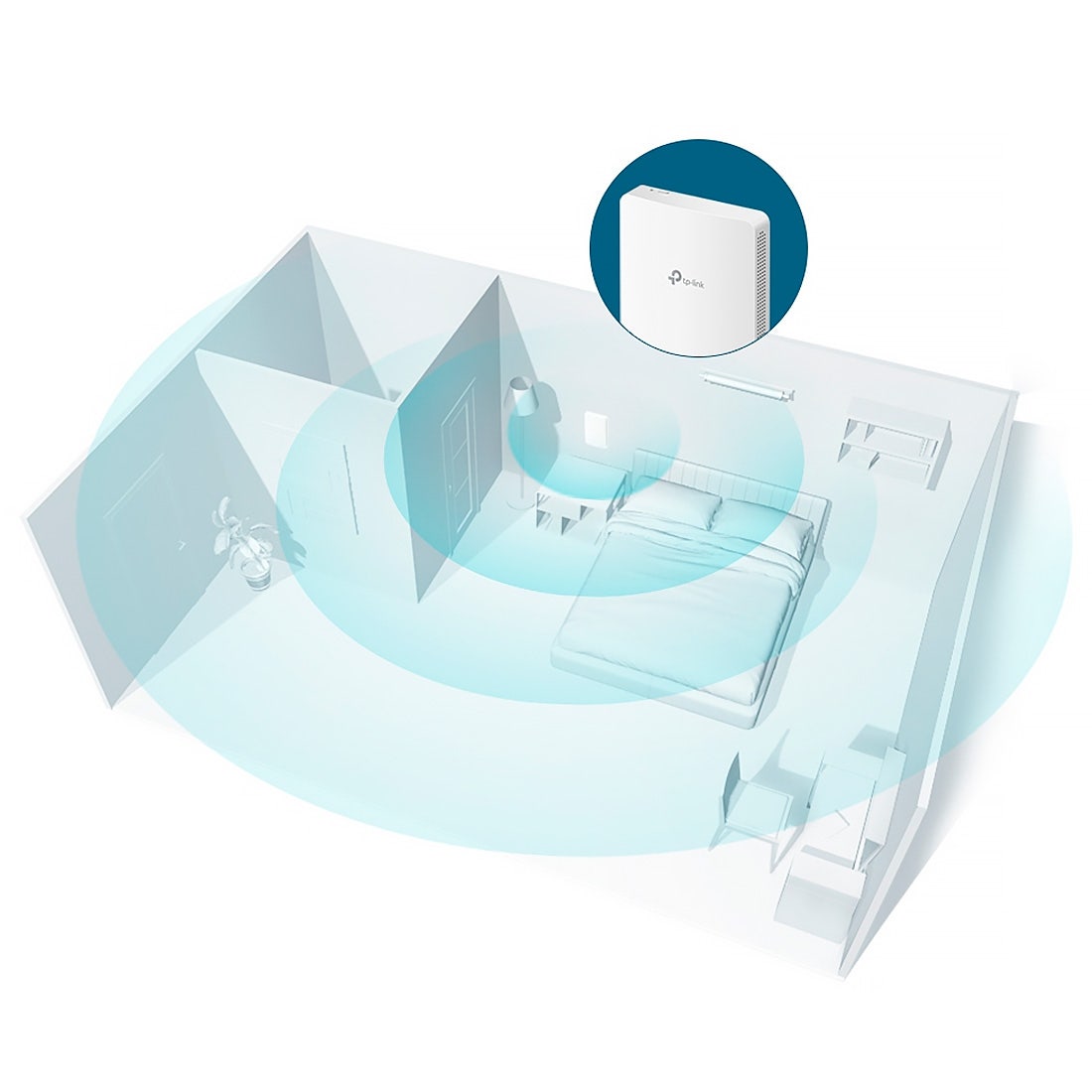 Access Point TP-LINK AC1200 Montável em Parede - EAP235-Wall