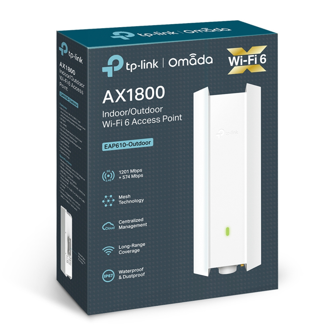 Access Point TP-LINK Wi-FI 6 AX1800 - EAP610-Outdoor