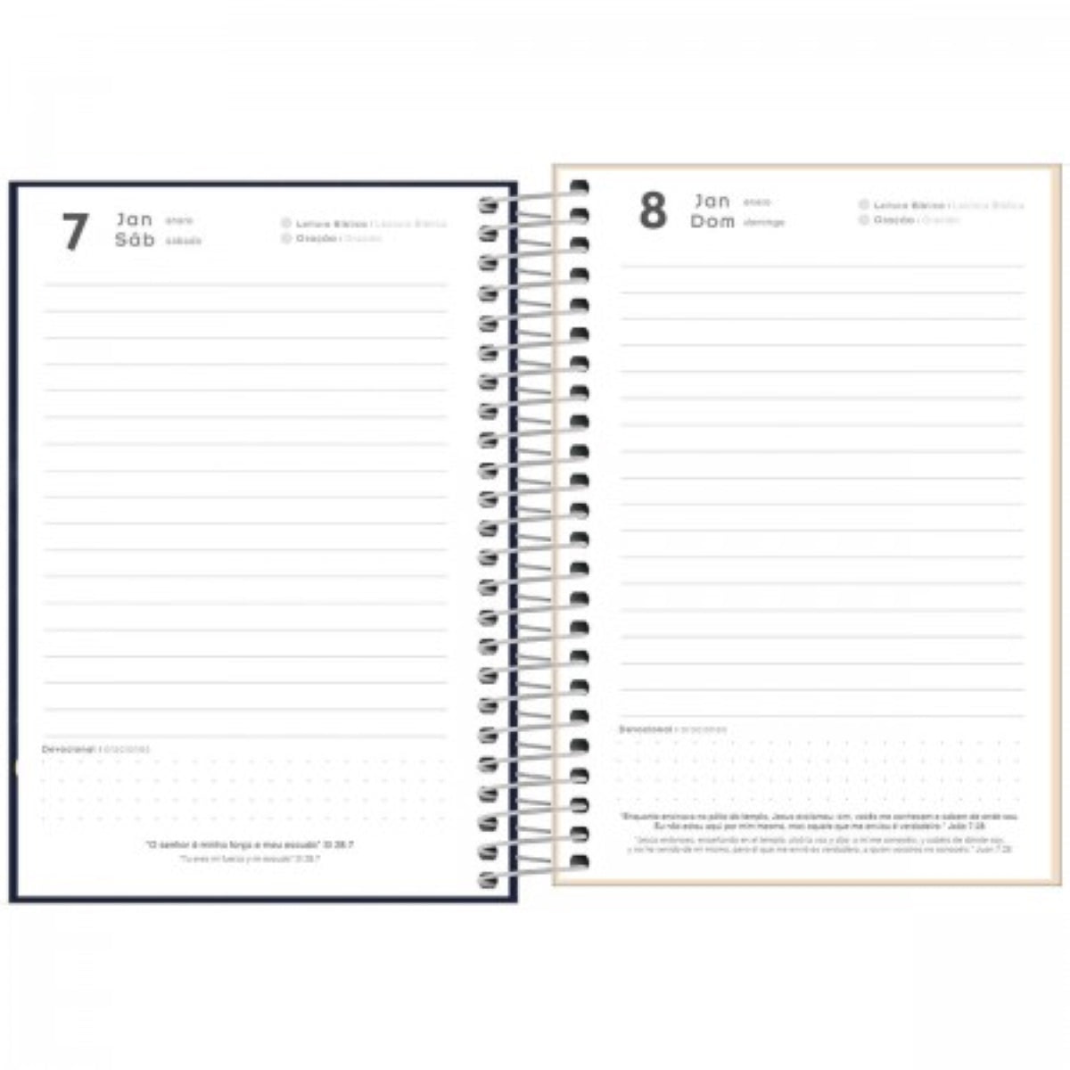 Agenda Espiral Diária 12,9 X 18,7 Cm Louvor 2024