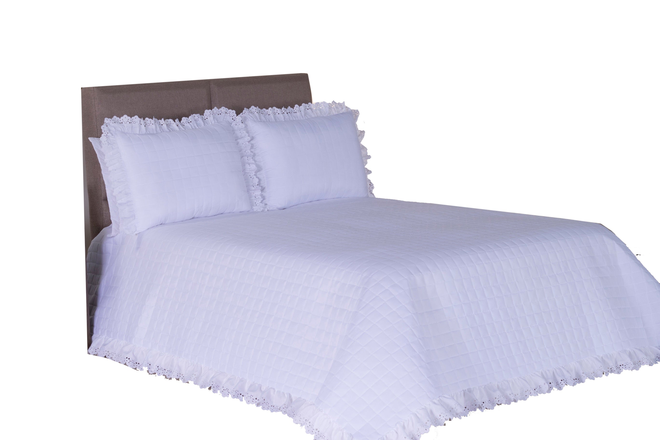 Cobre Leito Diplomata King Size 03 Pçs Branco - Deccoralle