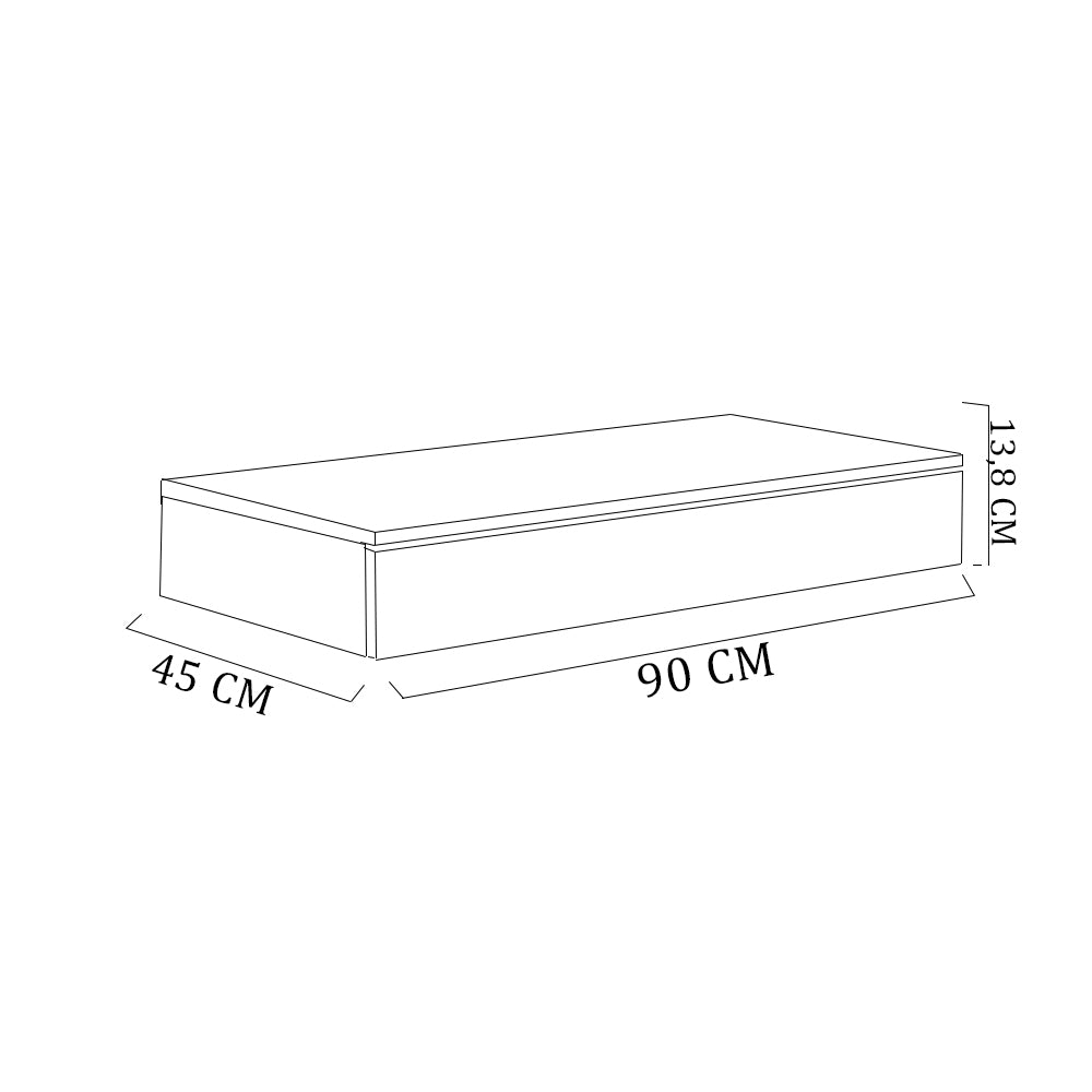 Penteadeira Suspensa Trovarelli Preto