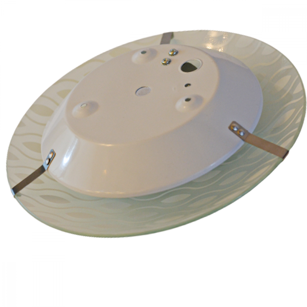 Plafon De Teto Vidro Fosco P/sensor 1 Bocal E27 Led Top