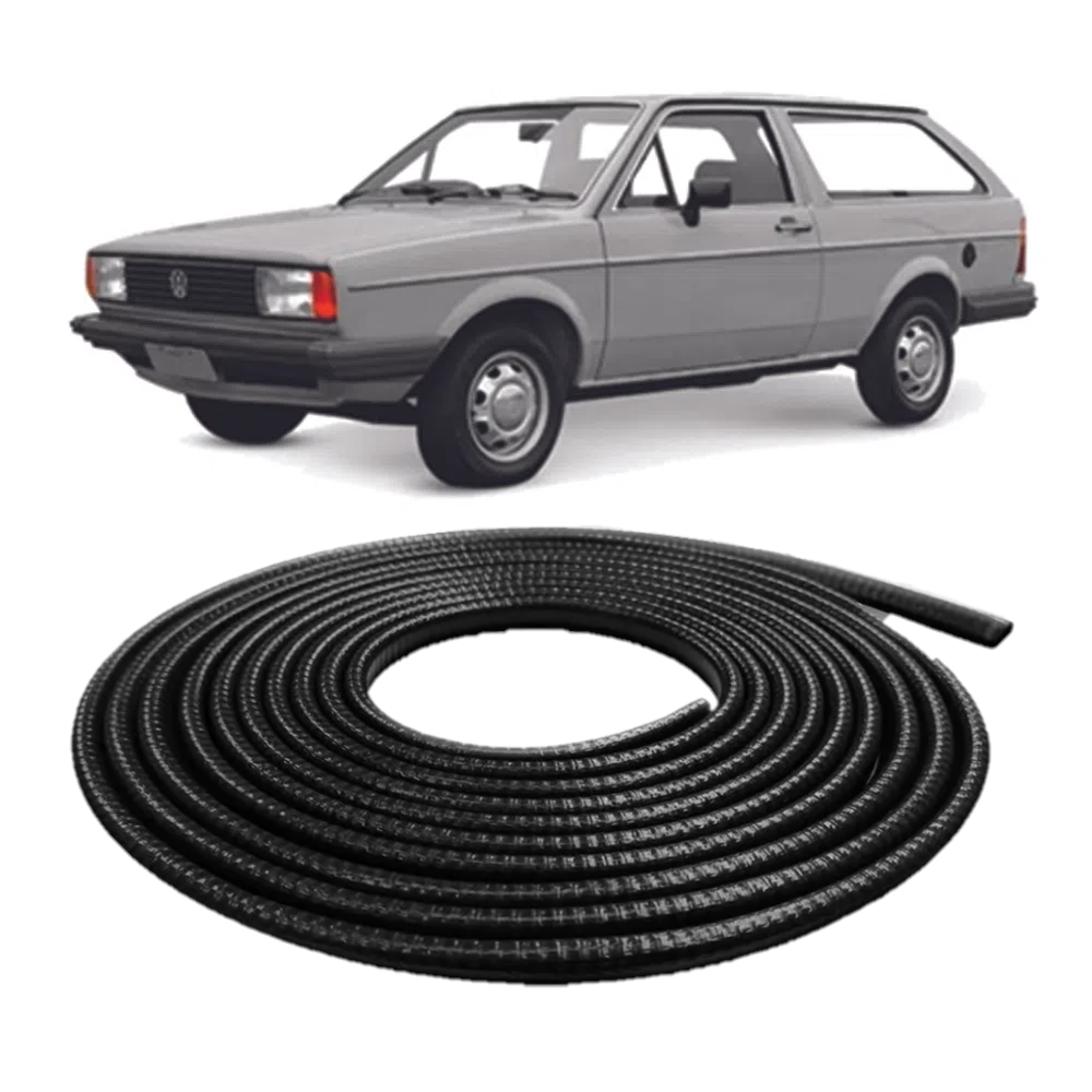 5m Borracha Protetor Porta Gol Saveiro Parati 2 Portas Mini