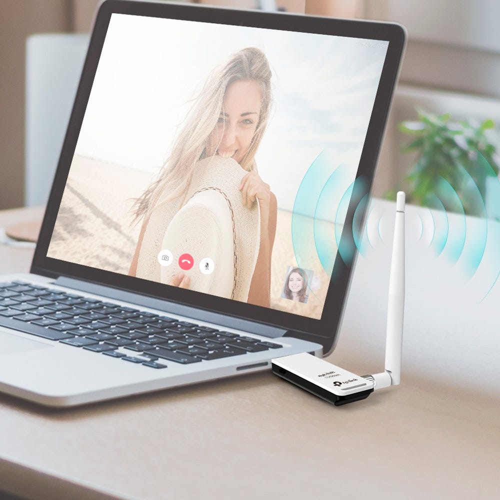 Adaptador Wireless USB TP-Link TL-WN722N 150Mbps