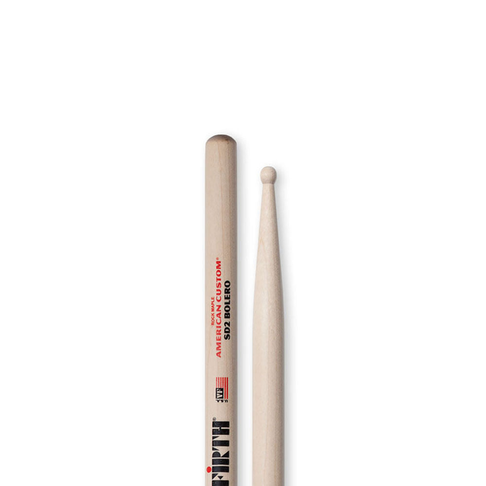 Baqueta American Custom Sd2 Bolero Ponta De Madeira Sd2 Vic Firth
