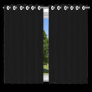 Cortina Blackout Preto com ilhos - 200x140cm