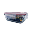 Pote De Vidro Hermético Marmita Tampa Plástico 370ml C Trava