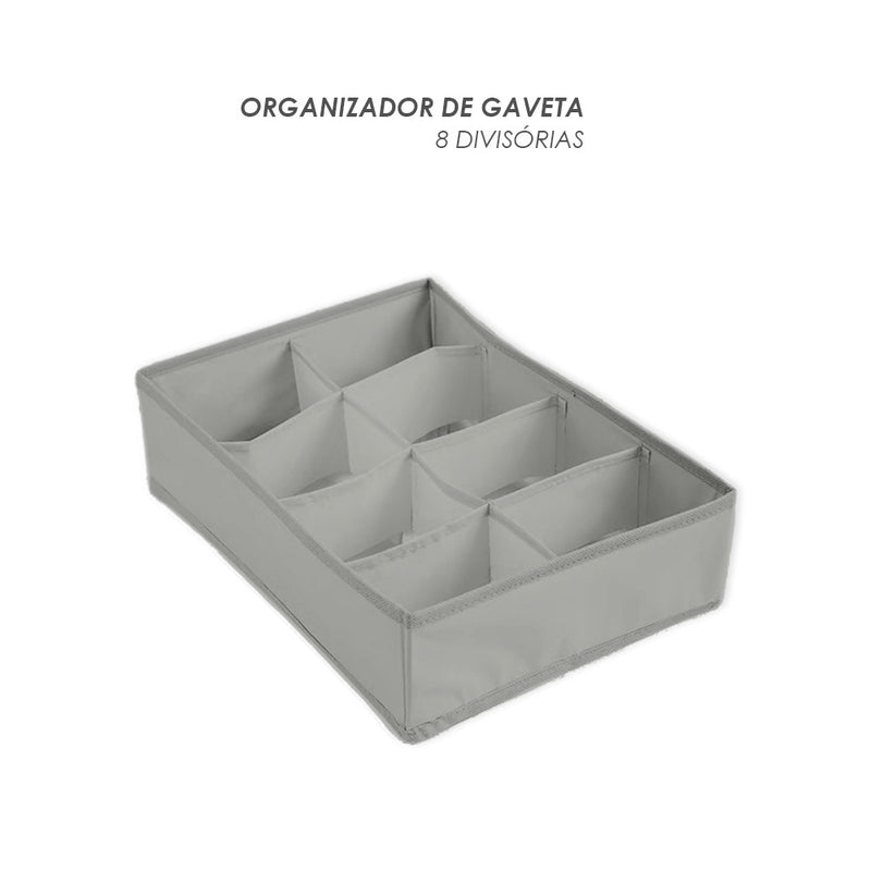 Organizador de Gavetas com 8 Divisórias