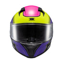 Capacete Texx Fecha Raptor Hornet Verd Rox Branc Ros Bril 60