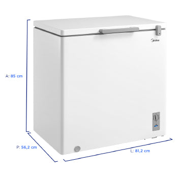Freezer 200l Midea Horizontal 01 Tampa - Mdrc280sla011