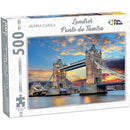 Quebra-cabeça Cartonado Londres Ponte De Tâmisa 500 Peças