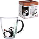 Copo De Vidro Caneca Panda 365ml