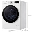 Lava E Seca 14kg Lg Vc4 Front Load C/ Inteligencia - Cv5014wc4.abwfbrs