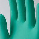 Luva Para Limpeza Soft Pequena Verde Látex Com Forro Flocado