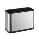 Porta Talher Escorredor Inox 4 Divisórias Pia Cozinha