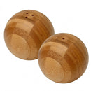 Conjunto Saleiro Pimenteiro Esférico Bambu Utensílio