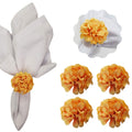 Kit 4 Porta Guardanapo Mimosa Flor Crisântemo - UN / 4