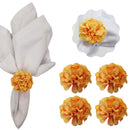Kit 4 Porta Guardanapo Mimosa Flor Crisântemo - UN / 4