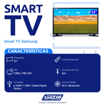 Tv 32p Samsung Led Smart Tizen Wifi Hd - Ls32betblggxzd