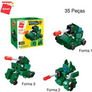 Brinquedo Para Montar Set Militar/transportes 3 Em 1 Sortido (display Com 10)