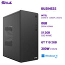 Computador B500 Core I5 12400f 2.5ghz Memória 8gb Ddr4 Ssd 512gb Nvme Gt 710 2gb Fonte 300w  Windows 11 Pro