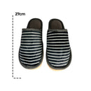 Pantufa Feminina com Listras Cinza 40/41