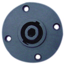 PLUGUE SPEAKON FÊMEA CSR SK-099 4 VIAS GRANDE METAL COM PRETO