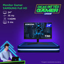 Monitor Gamer Samsung 24p Fhd 75hz Ips Vesa Hdmi - Lf24t350fhlmzd